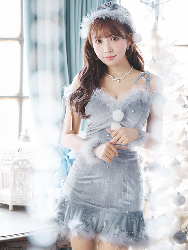 画像14: 【ノベルティ対象】【即日発送！】【サンタコス 5点セット】【XS-XLサイズ/3カラー】セットアップフレアミニサンタ[YMT]