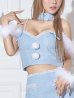 画像6: 【即日発送！】【サンタコス 5点セット】【XS-Mサイズ/1カラー】セットアップツイードサンタコスプレ[YMT]