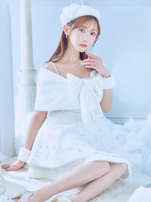 画像3: 【ノベルティ対象】【即日発送！】【サンタコス 5点セット】【XS-XLサイズ/3カラー】ケープ付きフレアサンタコスプレ[YMT]