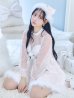 画像25: 【即日発送！】【サンタコス 4点セット】【XS-XLサイズ/1カラー】チュールロングスリーブハイネックサンタ[YMT]