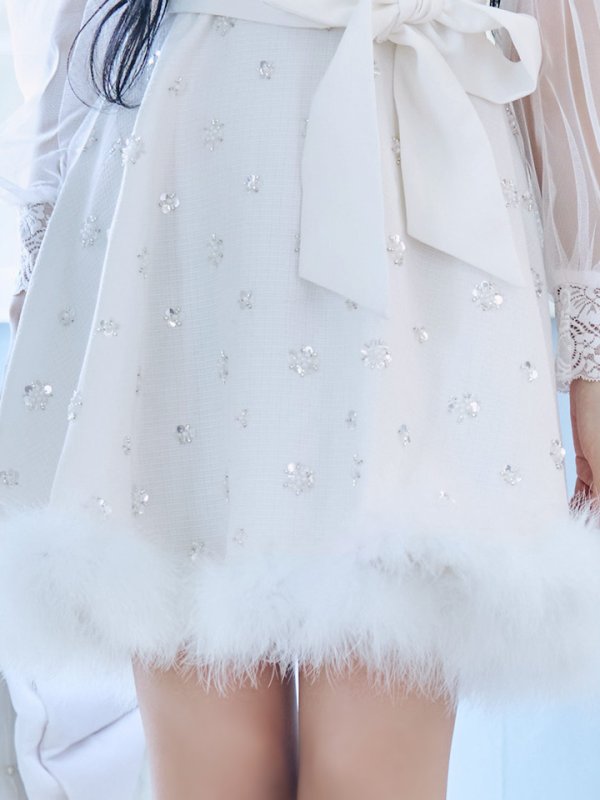 画像39: 【ノベルティ対象】【即日発送！】【サンタコス 4点セット】【XS-XLサイズ/1カラー】チュールロングスリーブハイネックサンタ[YMT]