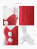 画像19: 【即日発送】【サンタコス 4点セット】【S-XLサイズ/1カラー】ミディアムスカートキャミリボンサンタコスプレ[YMT]