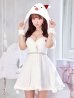 画像1: 【即日発送！】【サンタコス 4点セット】【XS-XLサイズ/1カラー】雪だるまオフショルフレアスカートコスプレ[YMT] (1)