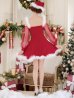 画像6: 【即日発送】【サンタコス 3点セット】【XS-XLサイズ/2カラー】シアーチュールオフショルダーサンタコスプレ[YMT]