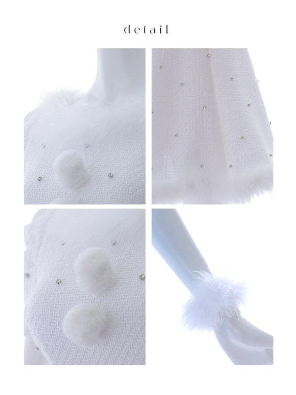 画像44: 【ノベルティ対象】【即日発送！】【サンタコス 4点セット】【XS-XLサイズ/3カラー】ツイードビジュープリーツスカートサンタコスプレ[YMT]