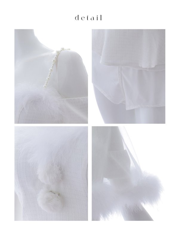 画像33: 【即日発送】【サンタコス 5点セット】【S-Lサイズ/1カラー】ポンチョ付きベアトップマーメイドスカートサンタコスプレ[OF04]