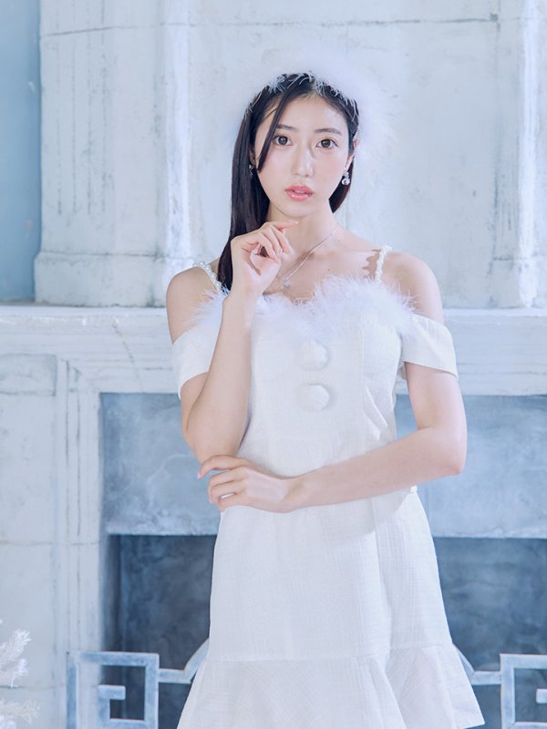 画像15: 【即日発送】【サンタコス 5点セット】【S-Lサイズ/1カラー】ポンチョ付きベアトップマーメイドスカートサンタコスプレ[OF04]