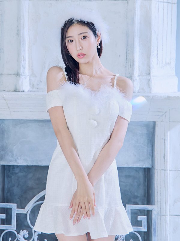 画像3: 【即日発送】【サンタコス 5点セット】【S-Lサイズ/1カラー】ポンチョ付きベアトップマーメイドスカートサンタコスプレ[OF04]