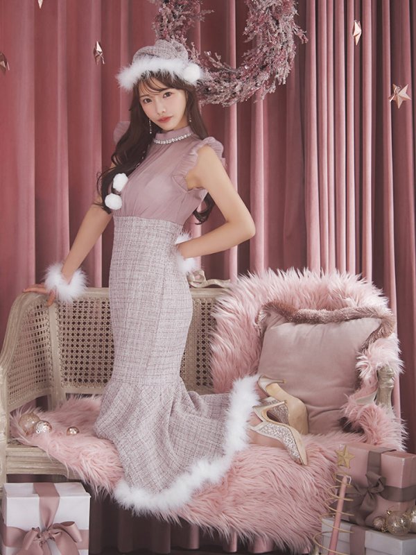 画像19: SALE!【サンタコス 4点セット】【S-Lサイズ/1カラー】シースルーツイードサンタコスプレ[YMT]