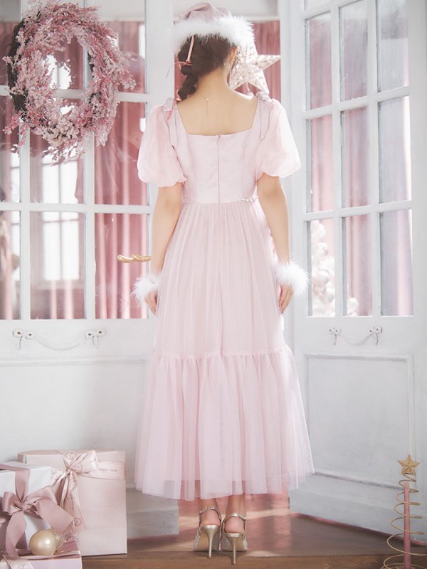 画像5: SALE!【サンタコス4点セット】【S-Lサイズ/1カラー】ジャガードチュールサンタコスプレ[YMT]