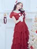 画像15: 【即日発送！】【サンタコス 3点セット】【S-Lサイズ/1カラー】シースルーフリルチュールサンタコスプレ[YMT]