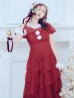 画像16: 【即日発送！】【サンタコス 3点セット】【S-Lサイズ/1カラー】シースルーフリルチュールサンタコスプレ[YMT]