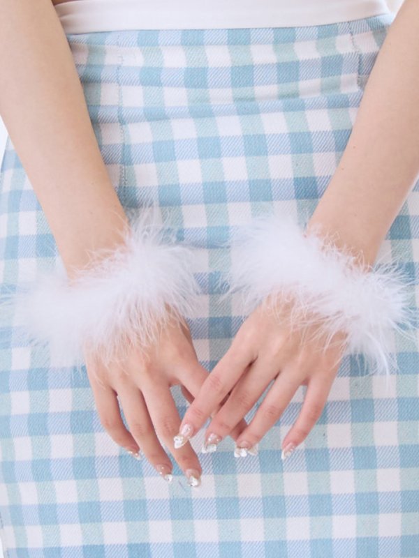 画像15: 【即日発送！】【サンタコス 4点セット】【S-Mサイズ/1カラー】ギンガムチェックフレアサンタコスプレ[OF01]