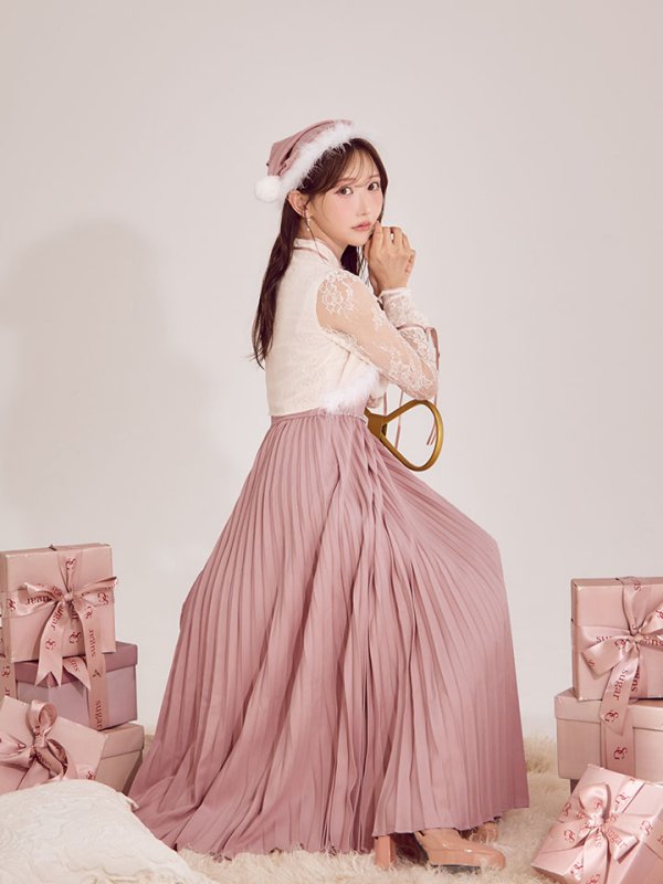 画像7: 【ノベルティ対象】【即日発送！】【サンタコス 4点セット】【S-Lサイズ/1カラー】ボレロ付きワンピースサンタ[OF01]