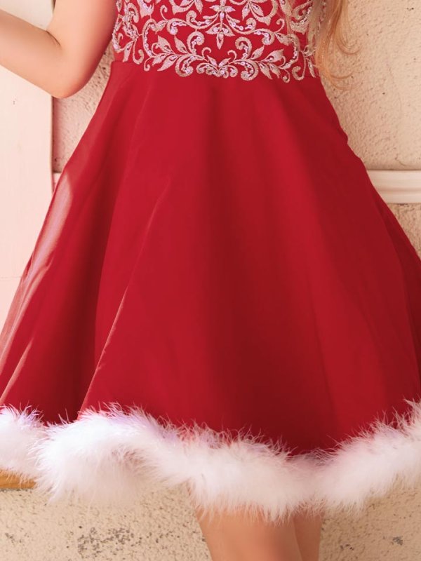 画像16: SALE!高級ライン☆ゴージャスビジュー刺繍フレアサンタ【sugar nine サンタコス 4点セット】【S-Mサイズ/1カラー】[OF04]