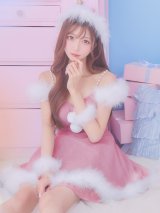 【即日発送！】【サンタコス 4点セット】【S-Lサイズ/3カラー】フレアチュールサンタコスプレ[OF04]