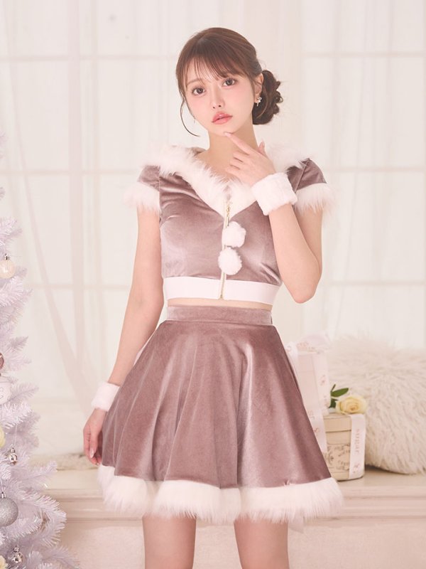 画像17: 【即日発送】【サンタコス 5点セット】【XS-XLサイズ/4カラー】セットアップバニーフレアサンタ[OF04]