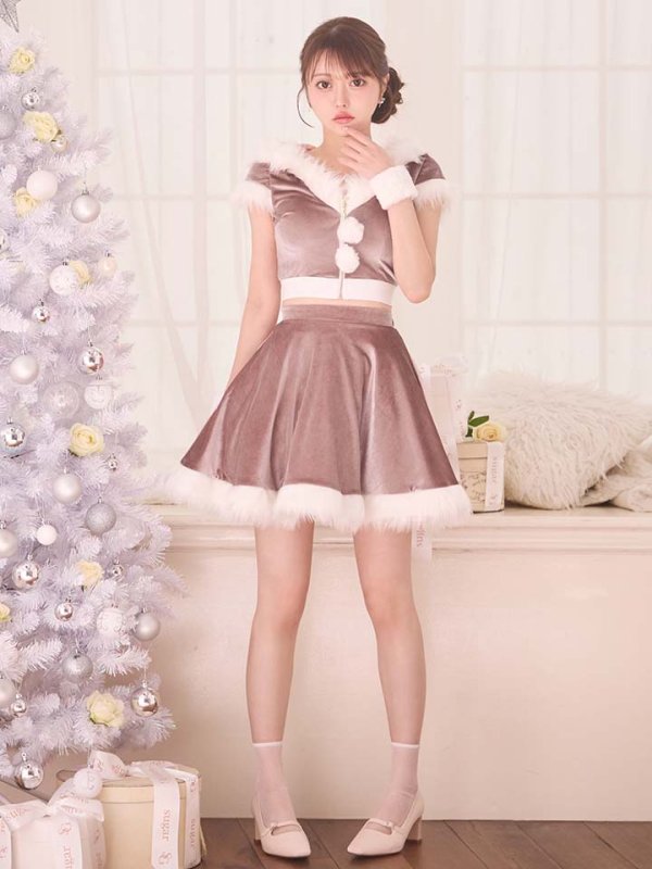 画像18: 【即日発送】【サンタコス 5点セット】【XS-XLサイズ/4カラー】セットアップバニーフレアサンタ[OF04]