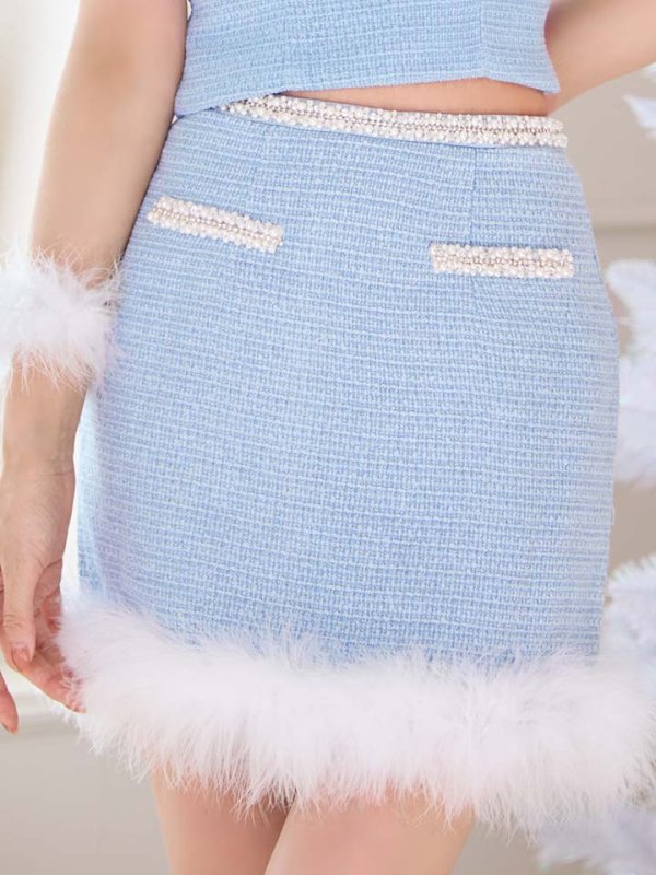 画像23: 【ノベルティ対象】【即日発送！】【サンタコス 5点セット】【XS-Mサイズ/1カラー】セットアップツイードサンタコスプレ[OF04]