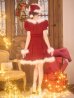 画像31: 【即日発送！】【サンタコス 4点セット】【XS-XLサイズ/3カラー】ツイードビジュープリーツスカートサンタコスプレ[OF04] (31)