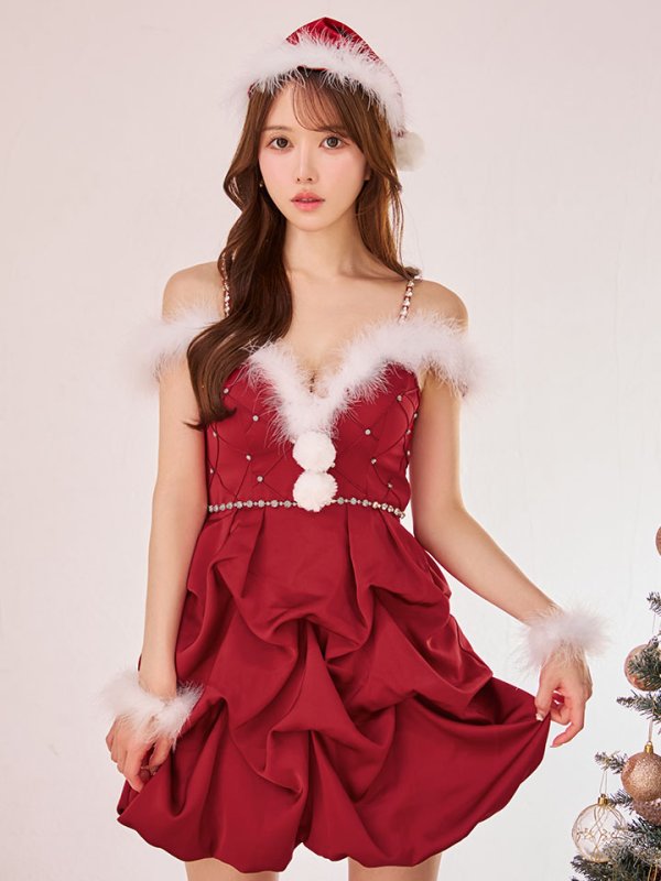 画像12: 【即日発送】【送料無料！】【サンタ】タックバルーンサンタコスプレ【コスプレ4点セット】【XS-Lサイズ/1カラー】[OF04]