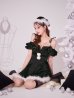 画像27: 【即日発送】【送料無料！】【サンタ】リボンキャミオフショルフリルサンタコスプレ【コスプレ4点セット】【XS-Lサイズ/2カラー】[OF04] (27)