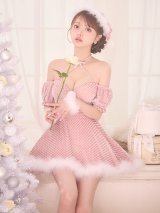 【即日発送】【サンタ】クロスネックフレアーサンタコスプレ【コスプレ4点セット】【XS-Lサイズ/2カラー】[OF04]