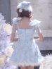 ブルー　モデル：明日花キララ　身長：162cm　着用サイズ：Sサイズ