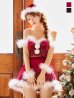 画像2: 【即日発送】【送料無料！】【サンタ】スノービジューセットアップサンタコスプレ【コスプレ5点セット】【XS-Lサイズ/3カラー】[OF04] (2)