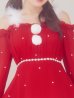 画像39: 【ノベルティ】【即日発送】【サンタ】袖付きシフォンワンピースビジューサンタコスプレ【コスプレ3点セット】【S-Mサイズ/2カラー】[OF03]