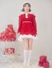 画像25: 【ノベルティ】【即日発送】【サンタ】袖付きシフォンワンピースビジューサンタコスプレ【コスプレ3点セット】【S-Mサイズ/2カラー】[OF03]