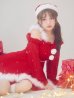 画像27: 【ノベルティ】【即日発送】【サンタ】袖付きシフォンワンピースビジューサンタコスプレ【コスプレ3点セット】【S-Mサイズ/2カラー】[OF03]