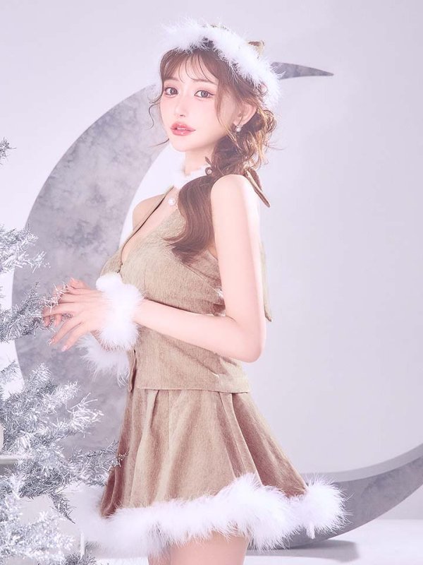 画像29: 【即日発送】【サンタ】ホルターネックジップセットアップサンタコスプレ【コスプレ6点セット】【XS-XLサイズ/2カラー】[OF04]