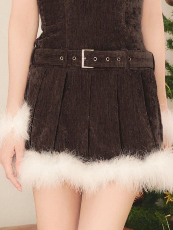 画像29: 【即日発送】【サンタ】クラシカルベルト付きサンタコスプレ【コスプレ6点セット】【XS-Lサイズ/3カラー】[OF04]