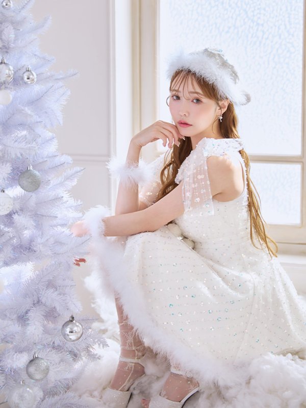 画像16: 【即日発送】【送料無料！】【サンタ】パールスパンコールレースフレアサンタコスプレ【コスプレ3点セット】【S-Lサイズ/1カラー】[HC02]