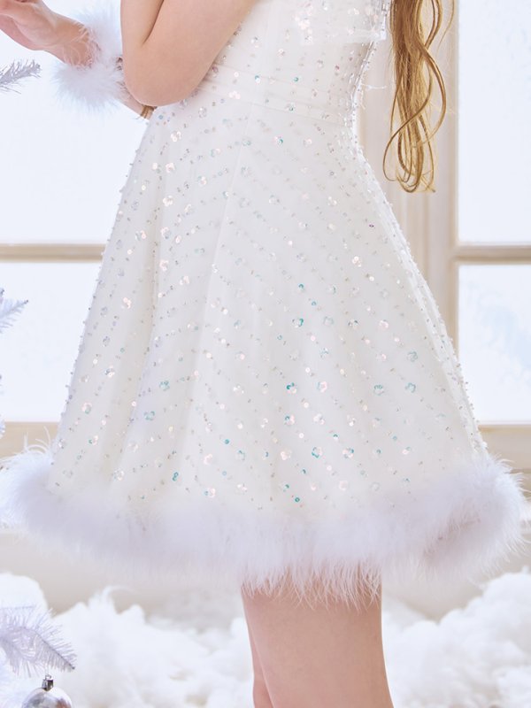 画像22: 【即日発送】【送料無料！】【サンタ】パールスパンコールレースフレアサンタコスプレ【コスプレ3点セット】【S-Lサイズ/1カラー】[HC02]