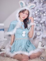 【予約 / 11月下旬発送予定】【送料無料！】【サンタ】ウサ耳ケープ【Fサイズ/3カラー】[OF03]