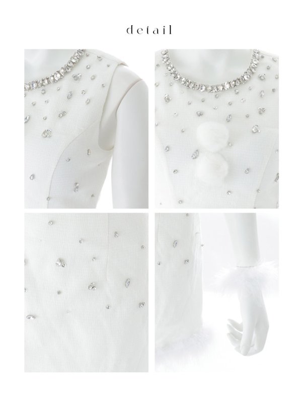 画像19: 【即日発送】【サンタ】ストーンビジューノースリーブタイトサンタコスプレ【コスプレ4点セット】【XS-Lサイズ/3カラー】[OF03]