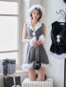 画像16: 【即日発送】【サンタ】ファー襟付きラメワンピサンタコスプレ【コスプレ4点セット】【S-Mサイズ/2カラー】[OF01] (16)