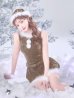 画像3: 【即日発送】【サンタ】ベルト付きファーサンタコスプレ【コスプレ4点セット】[OF01/OF04]