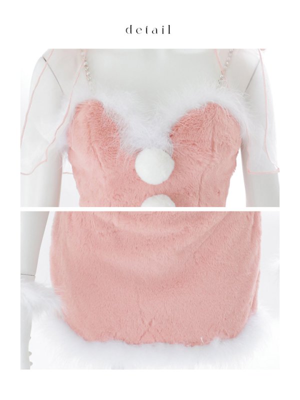 画像21: 【予約 / 11月下旬発送予定】【送料無料!】【サンタ】チュールリボンセットアップサンタコスプレ【コスプレ4点セット】【S-Mサイズ/2カラー】