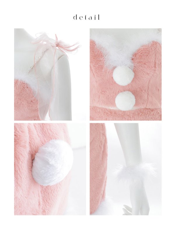 画像22: 【予約 / 11月下旬発送予定】【送料無料!】【サンタ】チュールリボンセットアップサンタコスプレ【コスプレ4点セット】【S-Mサイズ/2カラー】