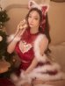 レッド　モデル：真優川咲　身長：158cm　着用サイズ：Sサイズ