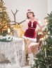 レッド　モデル：明日花キララ　身長162cm　着用サイズ：Sサイズ