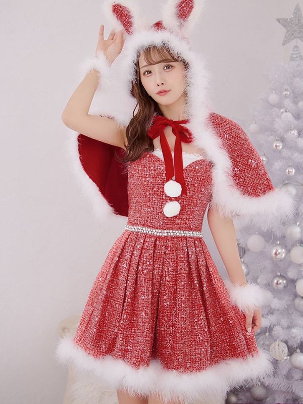 画像24: 【予約 / 11月下旬発送予定】【送料無料！】【サンタ】ウサ耳ケープ【Fサイズ/3カラー】[OF03]