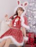 画像24: 【一部予約商品/11月中旬発送予定】【サンタコス 4点セット】【XS-XLサイズ/3カラー】ラメツイードミニワンピースサンタ[YMT]