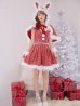 画像12: 【一部予約商品/11月中旬発送予定】【サンタコス 4点セット】【XS-XLサイズ/3カラー】ラメツイードミニワンピースサンタ[YMT]