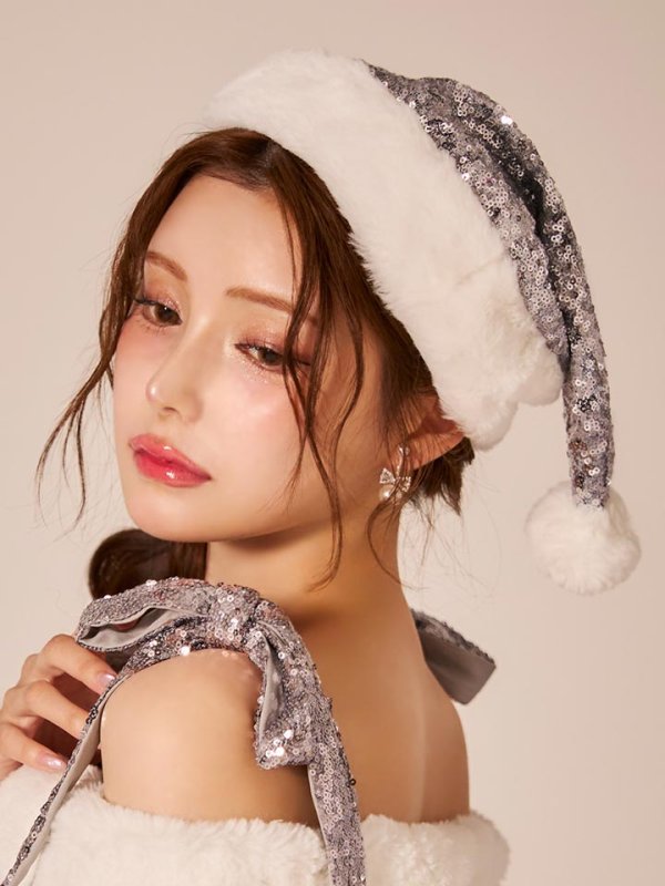 画像23: 【一部予約 / 11月中旬発送予定】【sugar nine サンタコス 4点セット】【XS-XLサイズ/8カラー】グリッターリボン2段フレアサンタコスプレ[OF01]