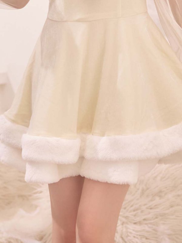 画像24: 【サンタSALE!!】【即日発送】【サンタコス 3点セット】【XS-XLサイズ/1カラー】オフショルダーシアーチュールフレアサンタコスプレ[HC02]