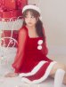 画像3: 【即日発送】【サンタコス 3点セット】【S-Lサイズ/1カラー】チュールシアーフレアサンタコスプレ[OF01] (3)